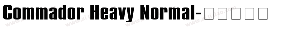 Commador Heavy Normal字体转换